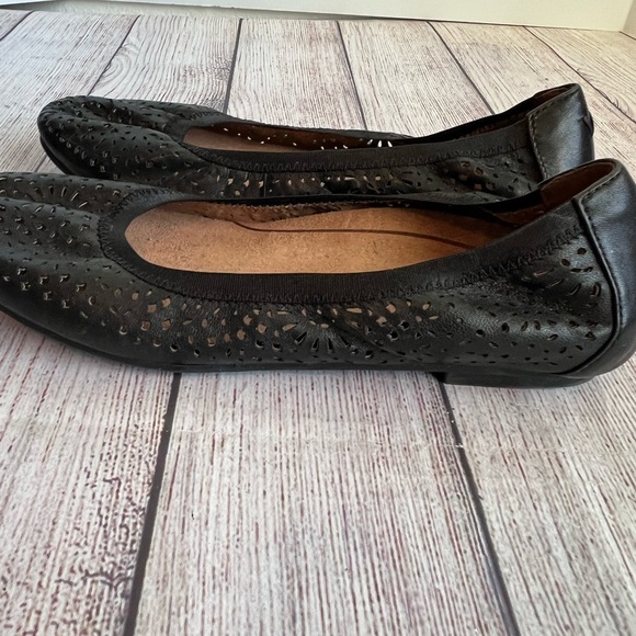 VIONIC Robyn Black Ballet Flats Shoes 6 - Picture 5 of 8